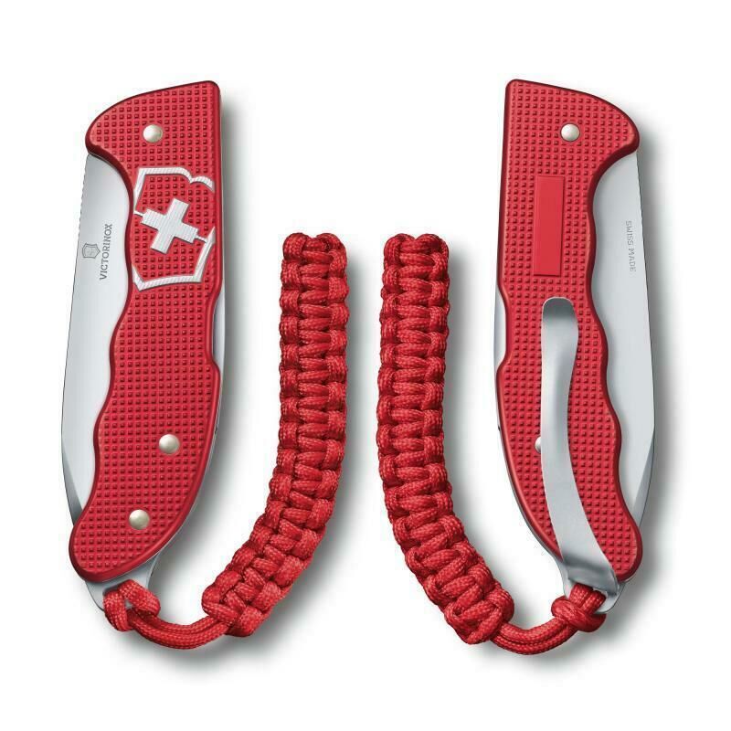 VICTORINOX SWISS ARMY Knife HUNTER PRO Alox RED Pocket Knife Clip & Lanyard 35249 Victorinox