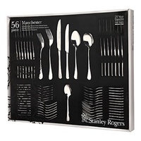 STANLEY ROGERS MANCHESTER 56 Piece Stainless Steel 56pc Cutlery Set 50510