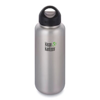 KLEAN KANTEEN WIDE MOUTH 40oz 1182ml Brushed Stainless BPA FREE WATER BOTTLE 