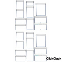 CLICKCLACK 20 Piece Basics Starter Pack Air Tight Containers 20pc