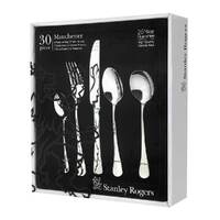 STANLEY ROGERS MANCHESTER 30 Piece Stainless Steel 30pc Cutlery Set