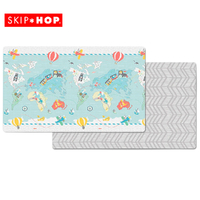 New Skip Hop Doubleplay Reversible Kids Baby Play Mat , Little Travellers 