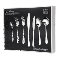New STANLEY ROGERS ALBANY 56 Piece Stainless Steel 56pc Cutlery Set