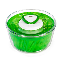 ZYLISS Easy Spin LARGE 26cm Salad Spinner Dryer Lettuce Serving Bowl Green
