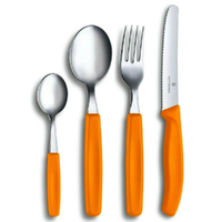 Victorinox 24 Piece Steak Knife Table Cutlery Set 24pc - Orange