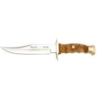 New Muela Bowie 16 Fishing Hunting Knife , Olive Wood Handle
