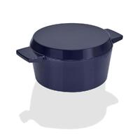 Stanley Rogers Cast Iron French Oven Grill Duo 24cm / 3.5L - Midnight Blue