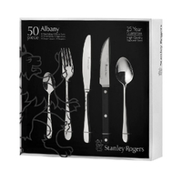 Stanley Rogers Albany 50 Piece Cutlery Set With Steak Knives - 50pc 