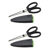 New 2 x WILTSHIRE Staysharp Kitchen Scissors Cuts Hard & Soft foods 