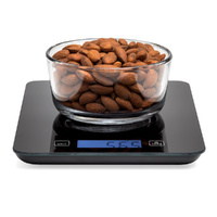 ClickClack Equip 5kg Digital Kitchen Food Liquid Scale - Black