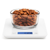 ClickClack Equip 5kg Digital Kitchen Food Liquid Scale - White