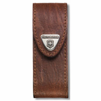 New Victorinox Swiss Army Knife 2-4 Layer Brown Leather Pouch