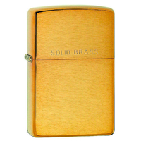 NEW ZIPPO BRUSHED FINISH BRASS WITH SOLID BRASS ETCH LIGHTER