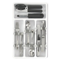 OXO Good Grips Expandable Utensil Organiser Cutlery Tray - White
