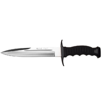 New Muela Defender 19 Fishing Hunting Knife ,  Black Rubber Handle