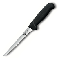 Victorinox 15cm Narrow Boning Curved Butcher Knife 5.6403.15 - Black