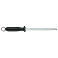 Victorinox 20cm Round Fine Cut Knife Sharpening Steel Black 7.8013