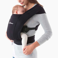 Ergobaby Embrace Cozy Newborn Baby Carrier - Pure Black
