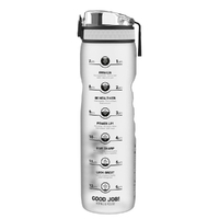 Ion8 Quench Motivator 1L Water Bottle - Frosted White