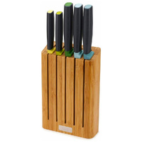Joseph Joseph Elevate Kitchen Knife 5 Piece Set with Bamboo Block  - 10300
