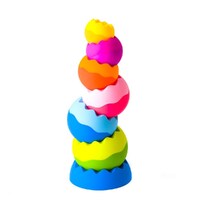 Fat Brain Toy Co Tobbles Neo Stackable / Stacking Toy 6m - 4y FA070-1