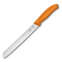 Victorinox 21cm Bread Knife Classic Orange - Serrated Edge 6.8636.21L9B