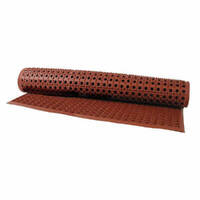 Commercial Anti Fatigue Rubber Safety Floor Mat 1550 x 930mm - Terracotta