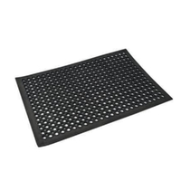 Commercial Anti Fatigue Rubber Safety Floor Mat 600 x 900mm - Black