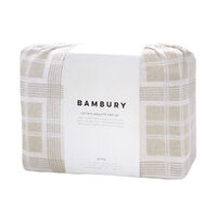 Bambury Enid Cotton Flannelette Sheet Set - Queen Bed