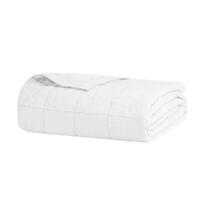 Bambury Linen Quilted Coverlet 260cm x 240cm Ivory - Queen / King