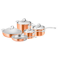 Chasseur Escoffier Induction 5 Piece Cookware Set - Copper