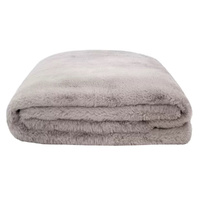 Bambury Frida Faux Fur Throw 150 x 200cm - Dove
