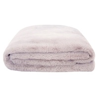 Bambury Frida Faux Fur Throw 150 x 200cm - Thistle