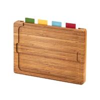 Wiltshire Eco Bamboo Multi Chopping Board 4 Piece Set - Colour Coded