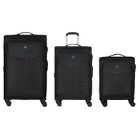 Wenger Syght Softside 3 Piece Luggage Set - Black
