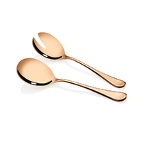 Stanley Rogers Chelsea 2 Piece Fork and Spoon Salad Server Set - Gold