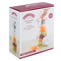 Kilner Spiralizer Glass Jar Set 1 Litre - Zoodle Ribbons Vegetable Noodles