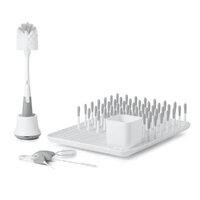 OXO Tot Bottle & Cup Cleaning Set - Grey Bottles Feeding Cups