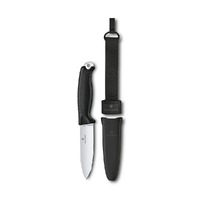 Victorinox Venture Fixed Blade Knife W/ Sheath & Belt Carry Loop - Black