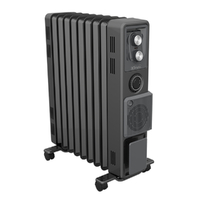 Dimplex 2.4kW Oil Free Column Heater with Timer & Turbo Fan - Anthracite ECR24TIF