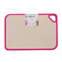 Wiltshire Staysharp Pink Eco Non-slip Wheat Fibre Chopping Board - 36 x 25 x 0.85cm