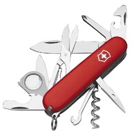 New Victorinox Explorer Red Swiss Army Pocket Knife , 16 Functions