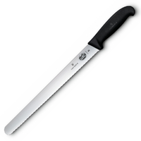 Victorinox Serrated Slicing Carving Knife 30cm - Fibrox Handle 5.4233.30