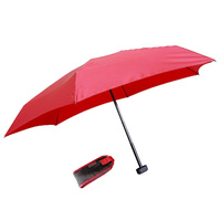 EUROSCHIRM DAINTY MICRO LIGHTWEIGHT DURABLE TREKKING UMBRELLA - RED SAVE !