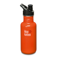 KLEAN KANTEEN Original 18oz 532ml FLAME ORANGE BPA Free Water Bottle