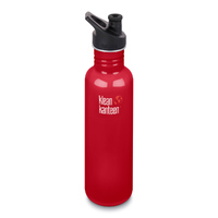 KLEAN KANTEEN 27oz 800ml MINERAL RED BPA FREE WATER BOTTLE