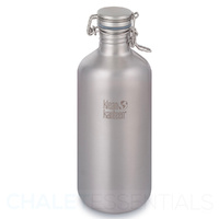 KLEAN KANTEEN GROWLER 64oz 1900ML SWIG LOK CAP WATER BOTTLE - STAINLESS