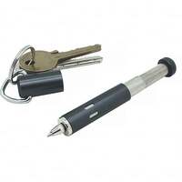 TRUE UTILITY 32208 TELESCOPIC Keyring Ballpoint Pen & 3 Black Refills