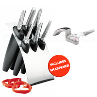 Japanese Knives MILLENNIUM GLOBAL BNIB & BONUS Mino SHARPENER Knife Block Ikasu