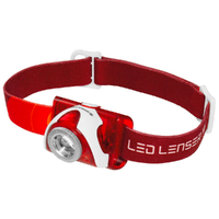 New LED LENSER SEO 5 Head Torch Lightweight Headlamp SEO5 - RED 180 Lumens